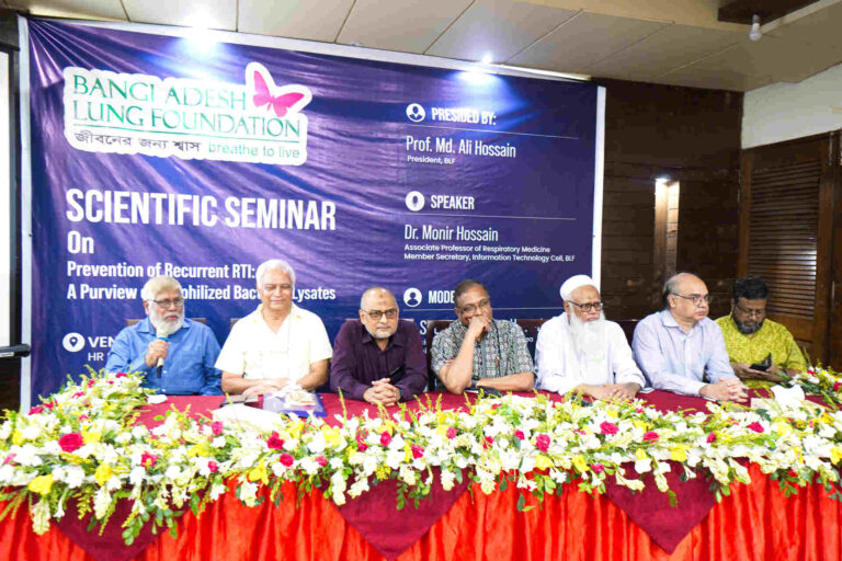 ZAS Corporation Ltd. and Bangladesh Lung Foundation Host Scientific Seminar on RTI Prevention